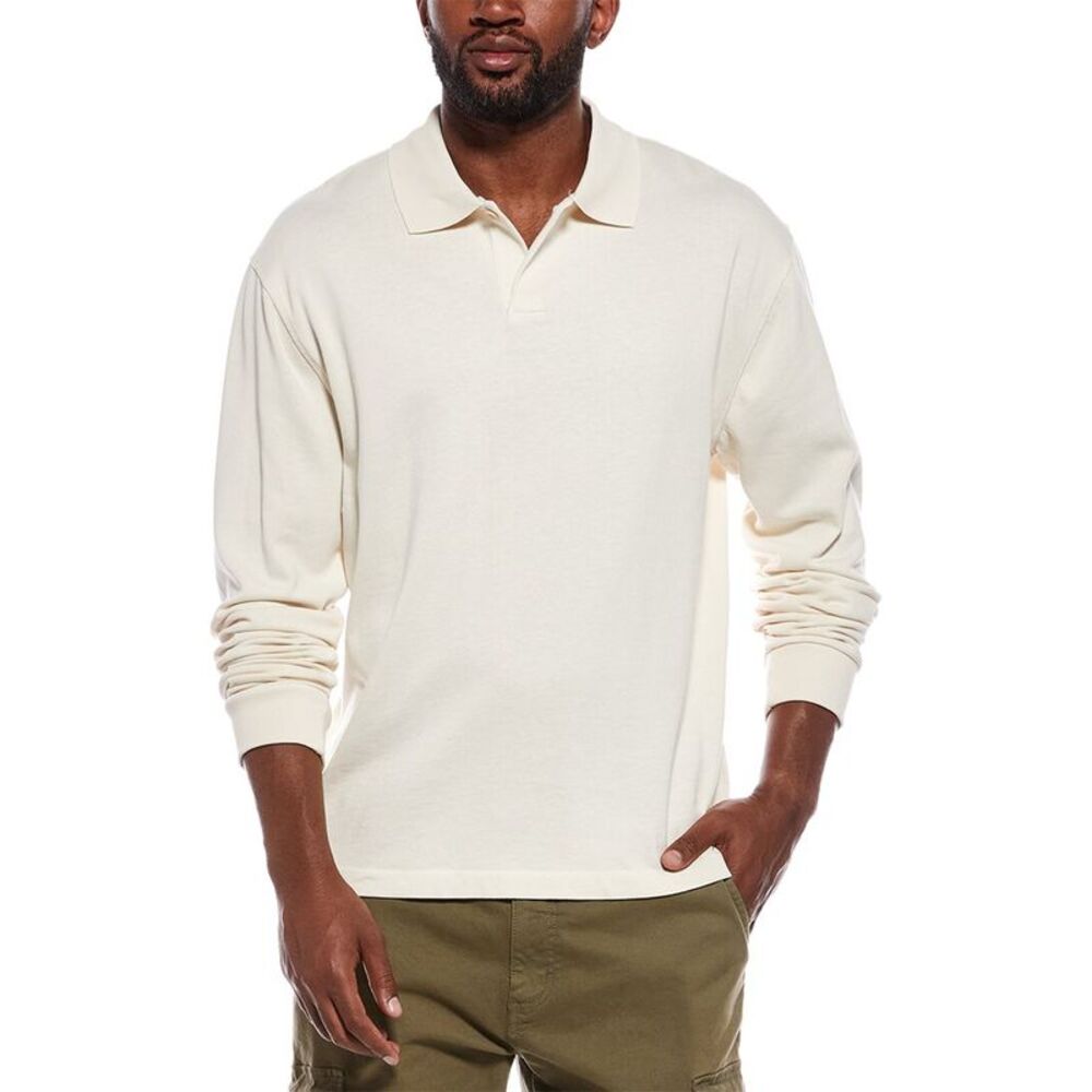 Madewell Mens  Compact Knit Polo Shirt, Pink